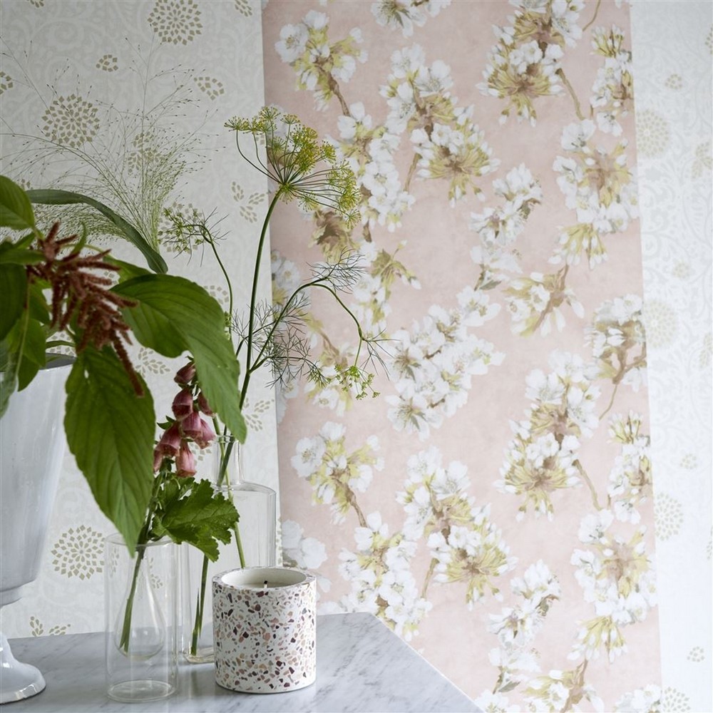 Fleur D Assam Wallpaper PDG1148 by Designers Guild in Cameo Natural